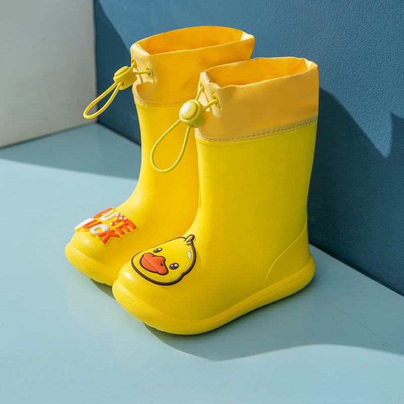 Wholesale of Children's Mid Tube Buckle EVA Rain Boots